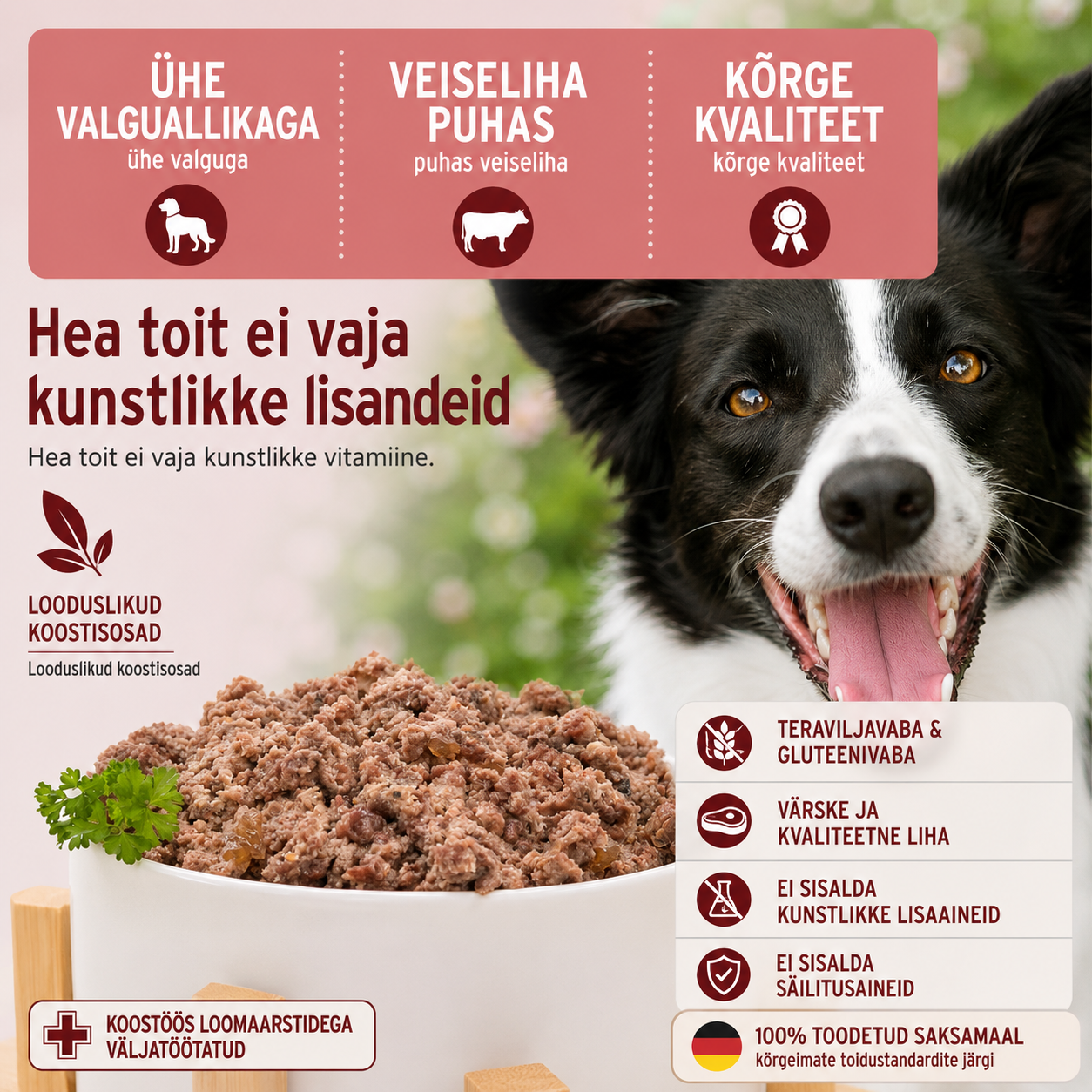 koerte märgtoit "veis” 400g koerte märgtoit "veis” 400g